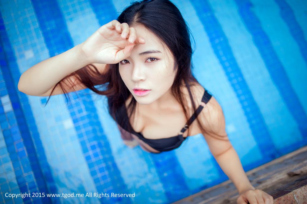 TGOD推女神0092期 泳池边的水精灵活力女神晓艾写真
