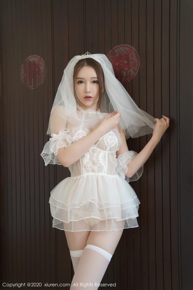 XiuRen秀人网 2123期 薄薄透透的美轮美奂婚纱 玉兔miki