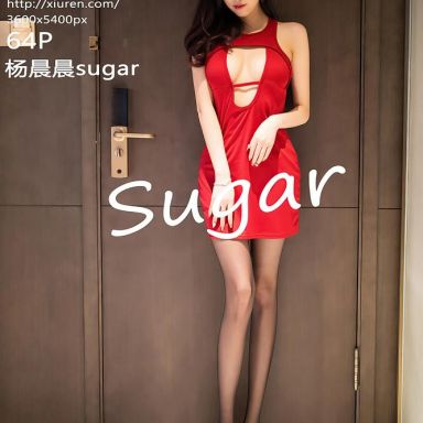 XiuRen秀人网 2274期 猩红吊裙与黑丝 杨晨晨sugar